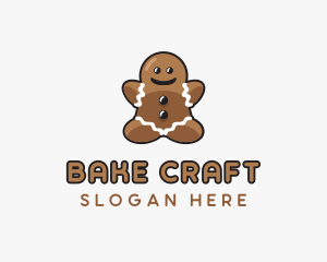 Gingerbread Cookie Dessert logo design