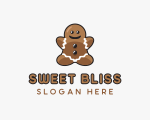 Gingerbread Cookie Dessert logo design