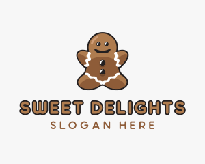 Gingerbread Cookie Dessert logo design