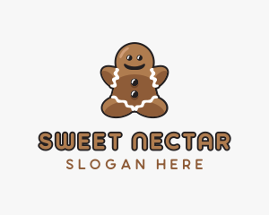 Gingerbread Cookie Dessert logo design