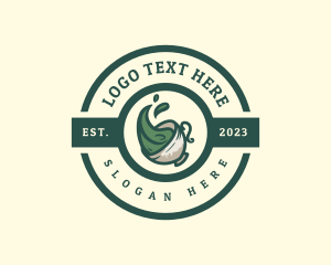 Organic - Green Tea Beverage logo design