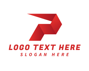 Contractor - Generic Logistics Delivery Letter P logo design