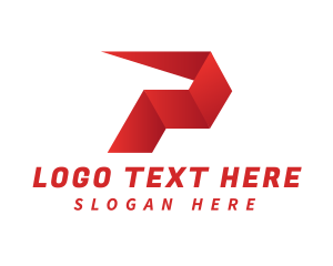 Generic Logistics Delivery Letter P Logo