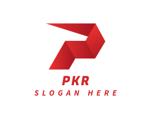 Generic Logistics Delivery Letter P logo design