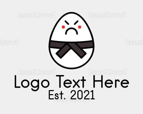 Sumo Wrestler Egg Logo