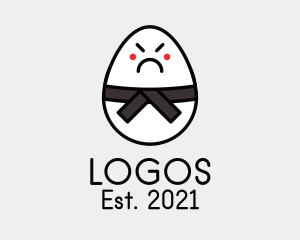 Kickboxing - Sumo Wrestler Egg logo design