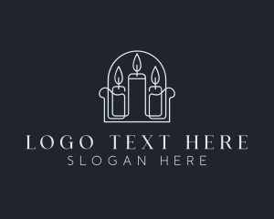 Candlelight - Candle Maker Decor logo design