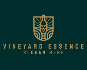 Vineyard Winery Badge  logo design