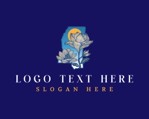 Cedar - Mississippi Botanical Flower logo design