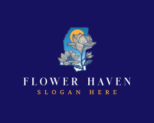 Mississippi Botanical Flower logo design