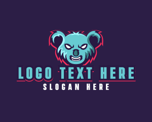 Koala - Angry Koala Gaming logo design