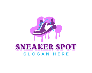 Kicks - Fashion Shoes Graffiti logo design