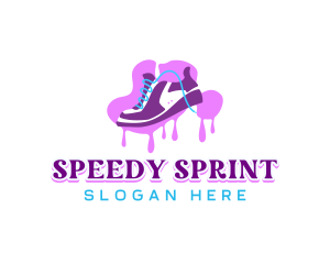 Sprint - Fashion Shoes Graffiti logo design