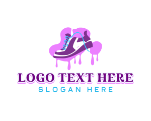 Kicks - Моден обувки Графити Лого дизайн