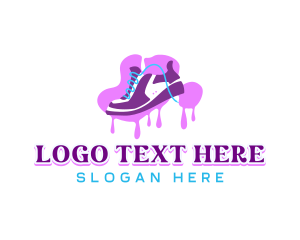 Sneaker - Fashion Shoes Graffiti logo design