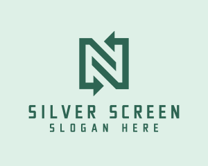 Simple - Simple Arrow Letter N logo design