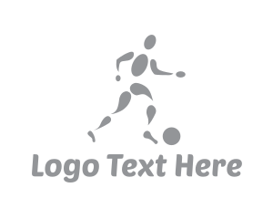 Sport - Abstract Sport Soccer Player logo design