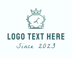 Letter - Royal Organic Crown logo design