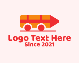 Crayon - Toy Bus Pencil logo design