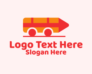 Toy Bus Pencil  Logo