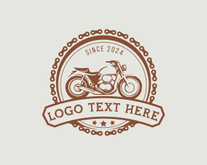 Chain - Motorcycle Rider Chain logo design