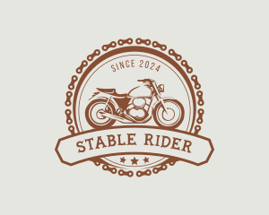 Motorcycle Rider Chain logo design