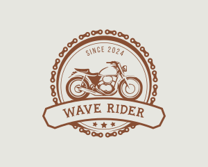 Motorcycle Rider Chain logo design