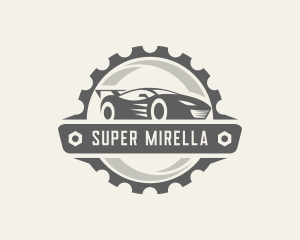 Super Car Drag Racing logo design