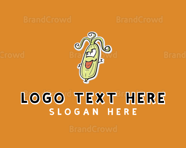 Cartoon Corn Vegetable Logo