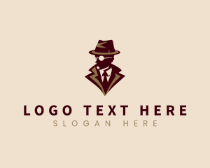 Vintage - Gentleman Detective Agent logo design