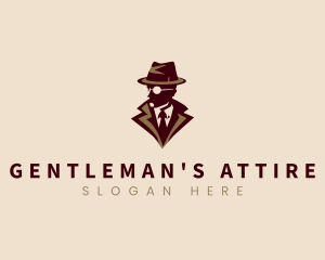 Gentleman Detective Agent logo design