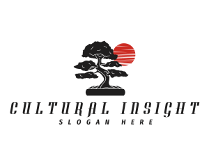 Japanese Bonsai Tree logo design