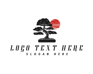 Japan - Japanese Bonsai Tree logo design