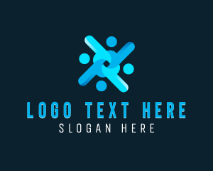 Group - Charity People Support logo design