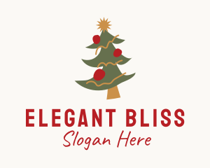 Christmas Tree Holiday  Logo