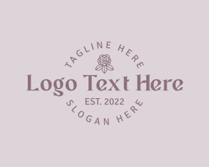 Floral - Elegant Flower Wordmark logo design