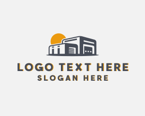 Building - Warehouse Factory Storage logo design