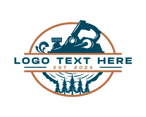 Wood - Woodwork Carpentry Tool logo design