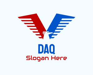 Wings - Eagle Airline Aviation logo design