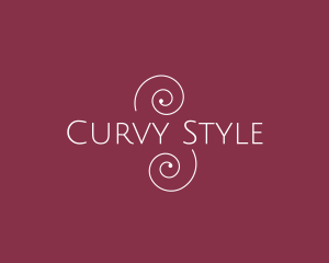 Curvy - Beauty Fashion Swirl logo design