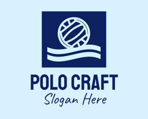 Water Polo Wave logo design