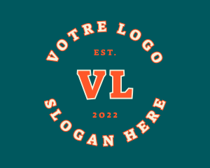 League - Urban Retro Varsity logo design