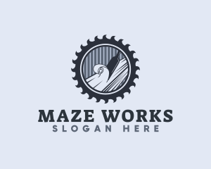 Chisel Sculpting Wood logo design