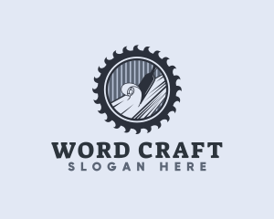 Chisel Sculpting Wood logo design