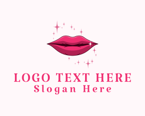 Beauty Feminine Lips  logo design