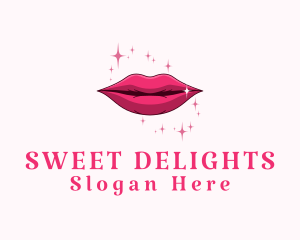 Beauty Feminine Lips  logo design