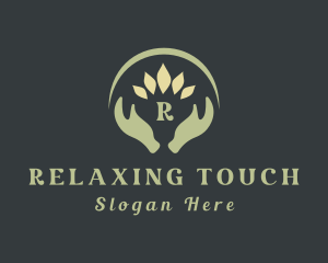 Massage - Natural Hand Massage logo design
