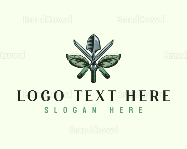 Gardening Trowel Shears Logo