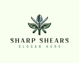 Gardening Trowel Shears logo design