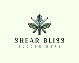 Gardening Trowel Shears logo design